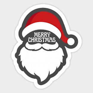 Merry Christmas Santa Sticker